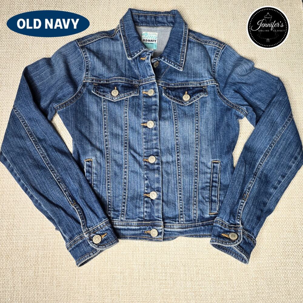 Old Navy Girls Classic Blue Jean Jacket Size XL/14
